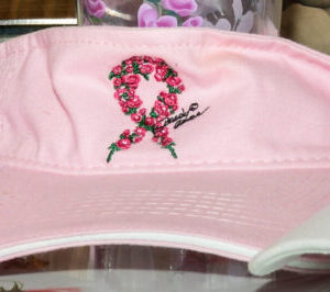 Antrim County High Tea for Breast Cancer Prevention pink visor